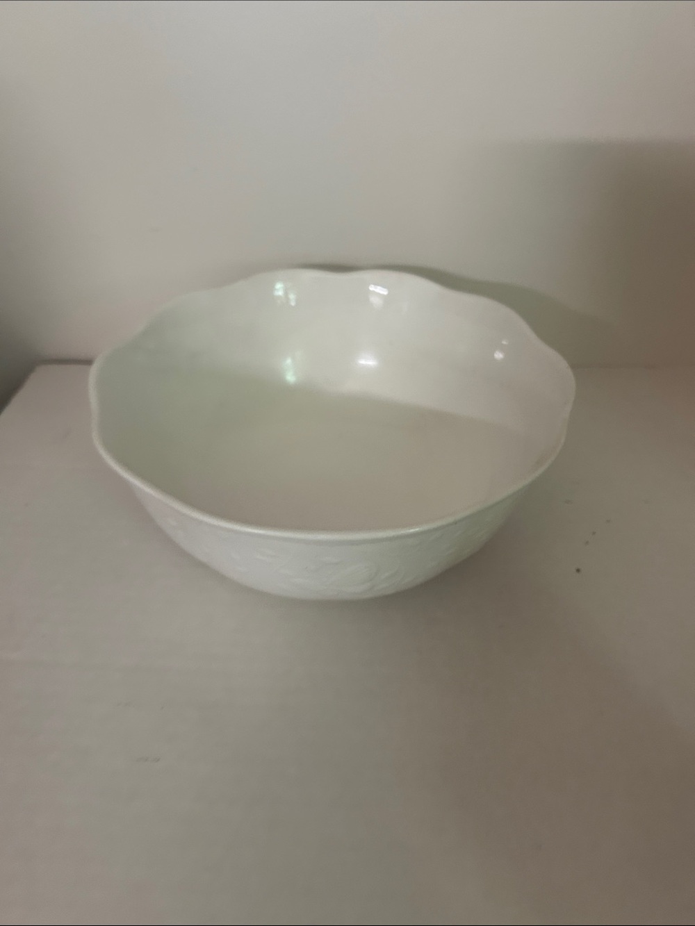 Vintage Lenox White Ceramic Serving Bowl - Butterfly Meadow Cloud Replacement